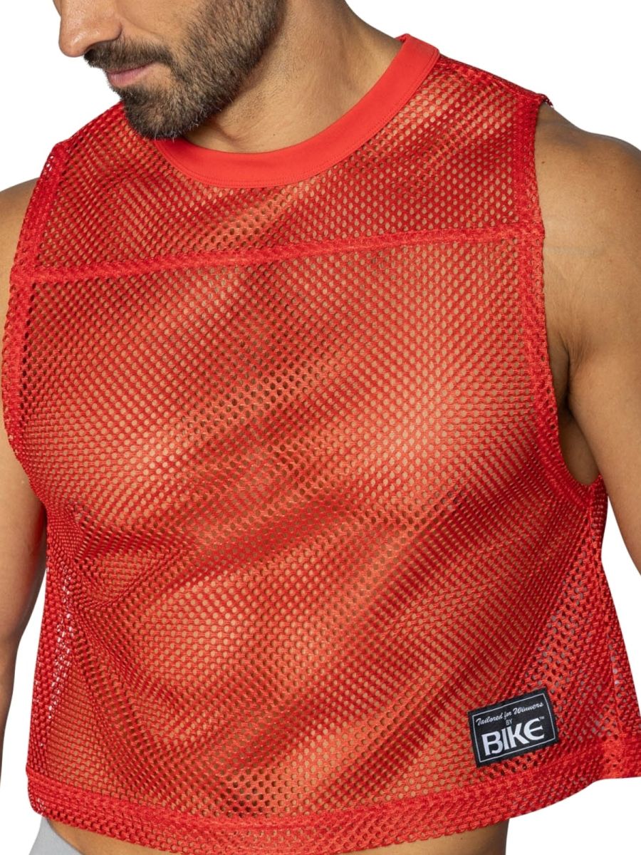 BIKE Athletic BAM135 Elevate Your Training Sleeveless Practice Jersey Color Red
