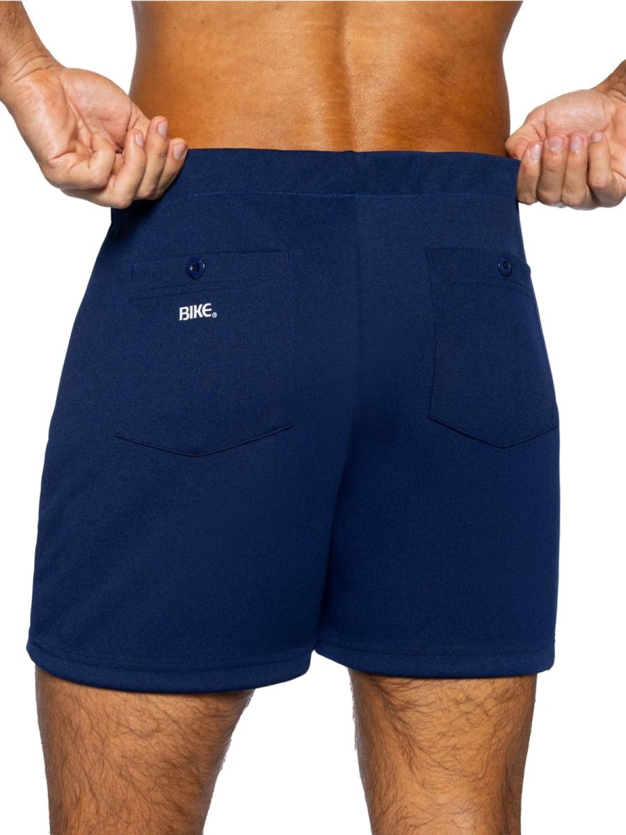 BIKE Athletic BAM207 Coaches Short 5 inch Inseam Color Navy