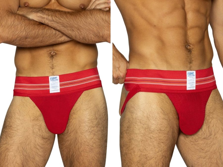 BIKE Athletic BAS306 Original Number 10 Jockstrap Performance Underwear Color Red