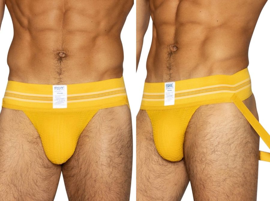 BIKE Athletic BAS306 Original Number 10 Jockstrap Performance Underwear Color Yellow