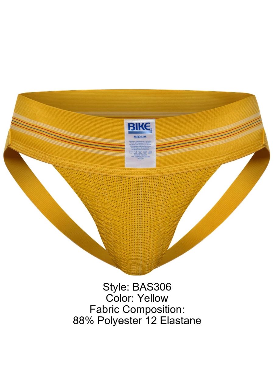 BIKE Athletic BAS306 Original Number 10 Jockstrap Performance Underwear Color Yellow