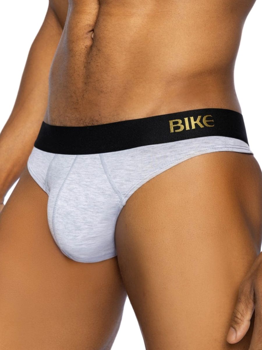 BIKE Athletic BAS319 Active Bold Style Thong for the Modern Man Color Light Gray