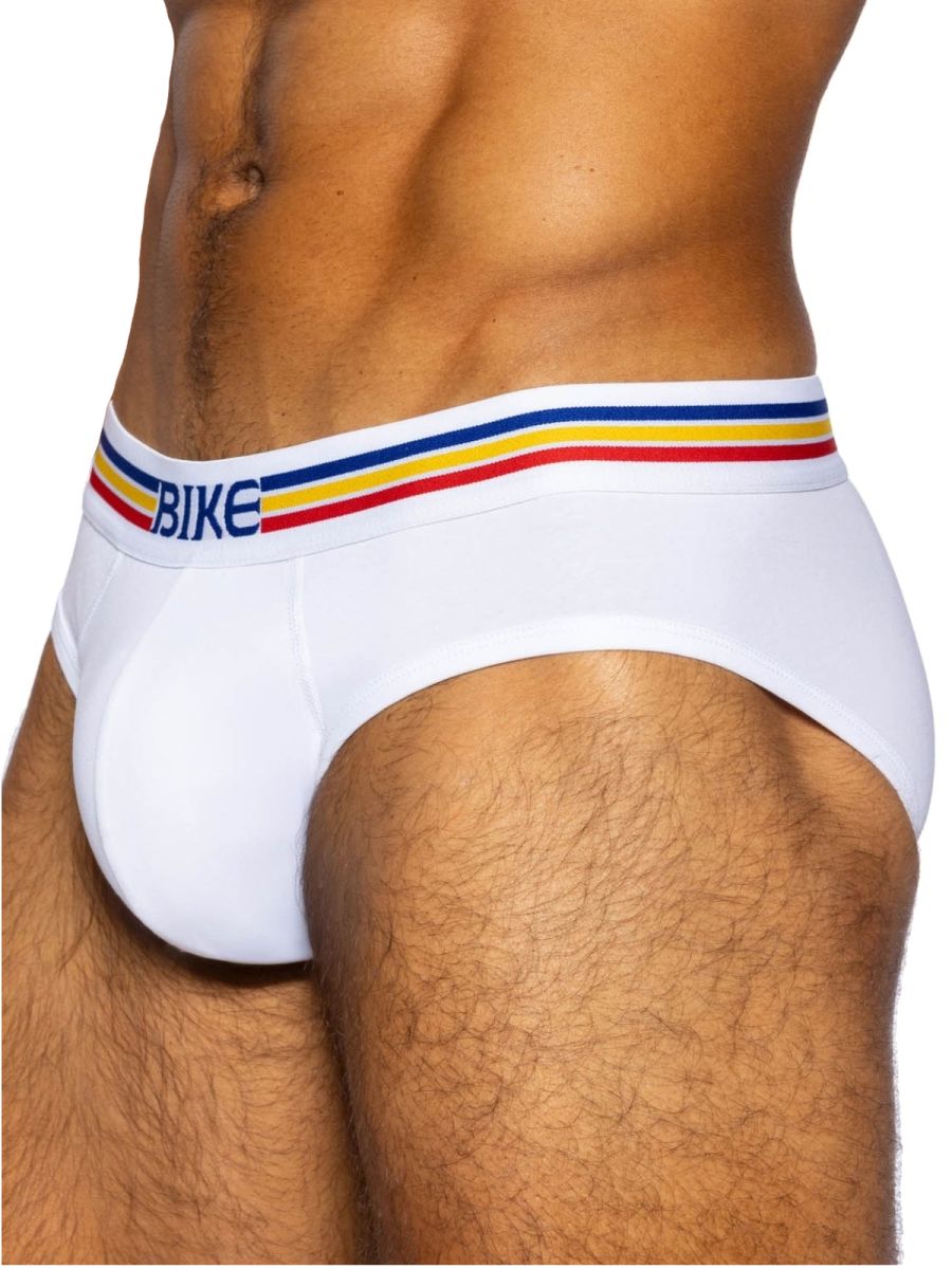 BIKE Athletic BAS327 Stretch Cotton Comfortable Brief Color White