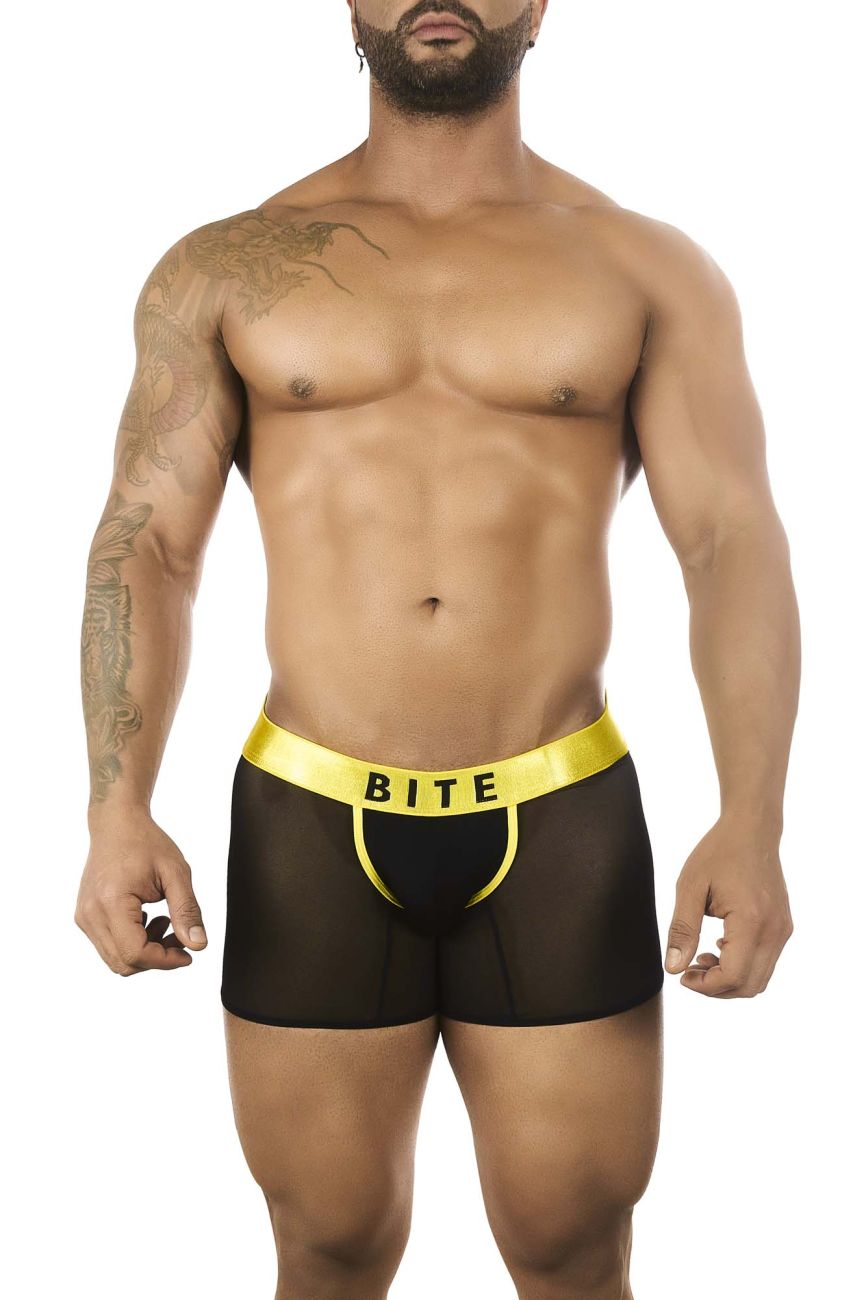 BiteWear BW2023103 Luminous Lime Trunks Black Yellow