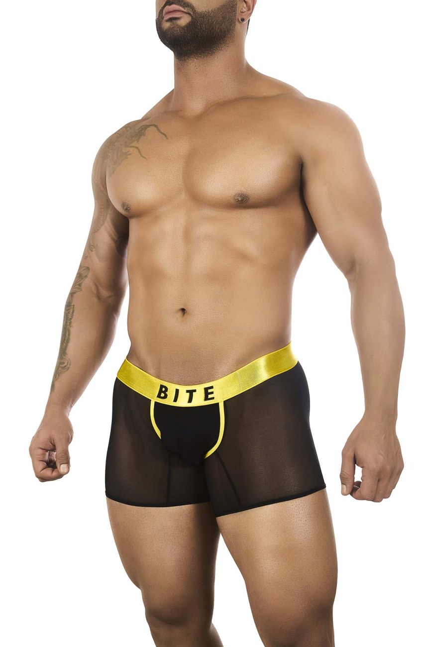 BiteWear BW2023103 Luminous Lime Trunks Black Yellow