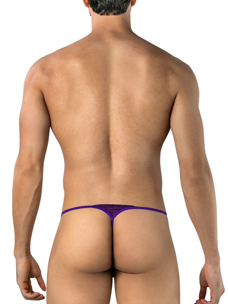 CandyMan 95020 Mens Lace Bold & Enticing Design Thongs Purple