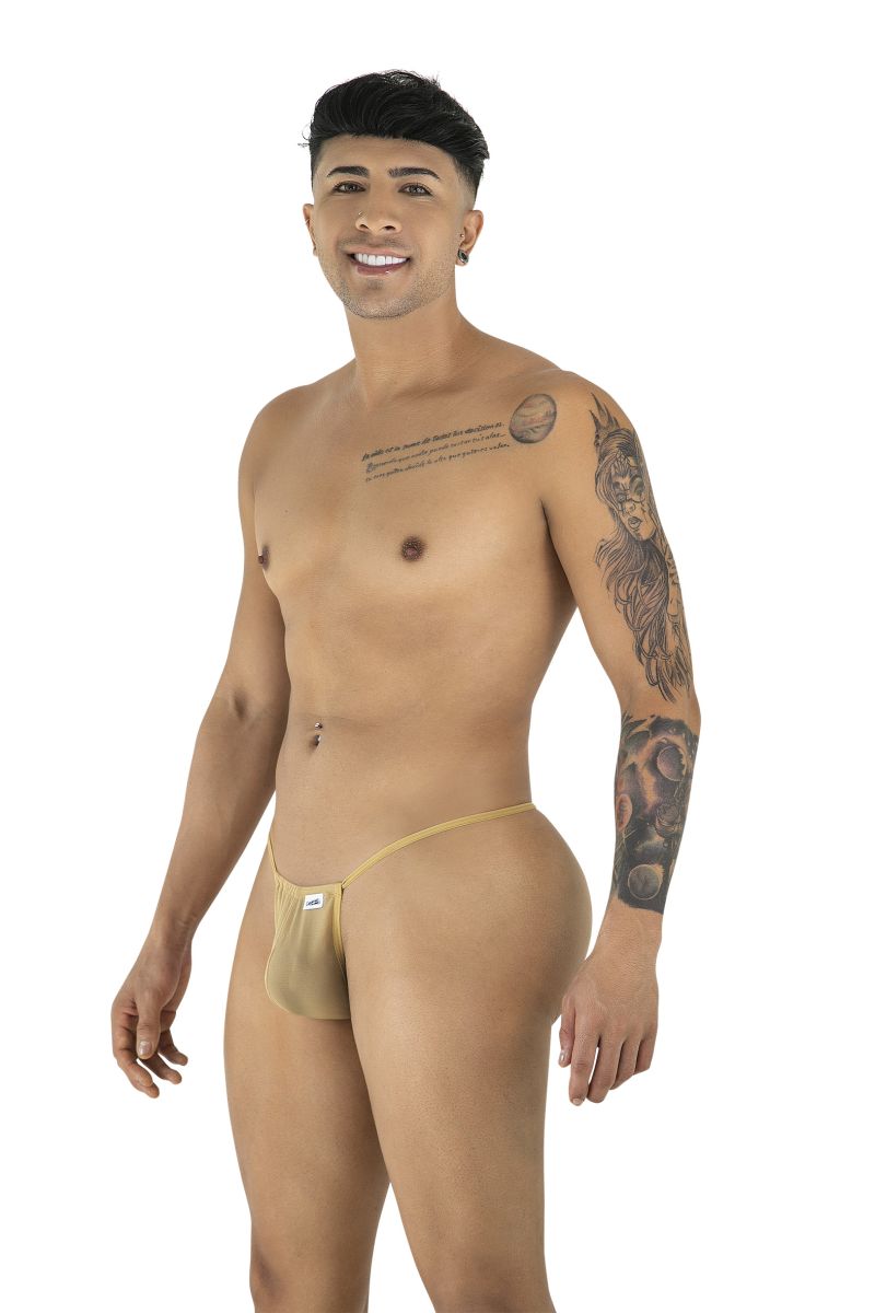 CandyMan 9586 Mens Sexy G-string Thong Mocca Mesh