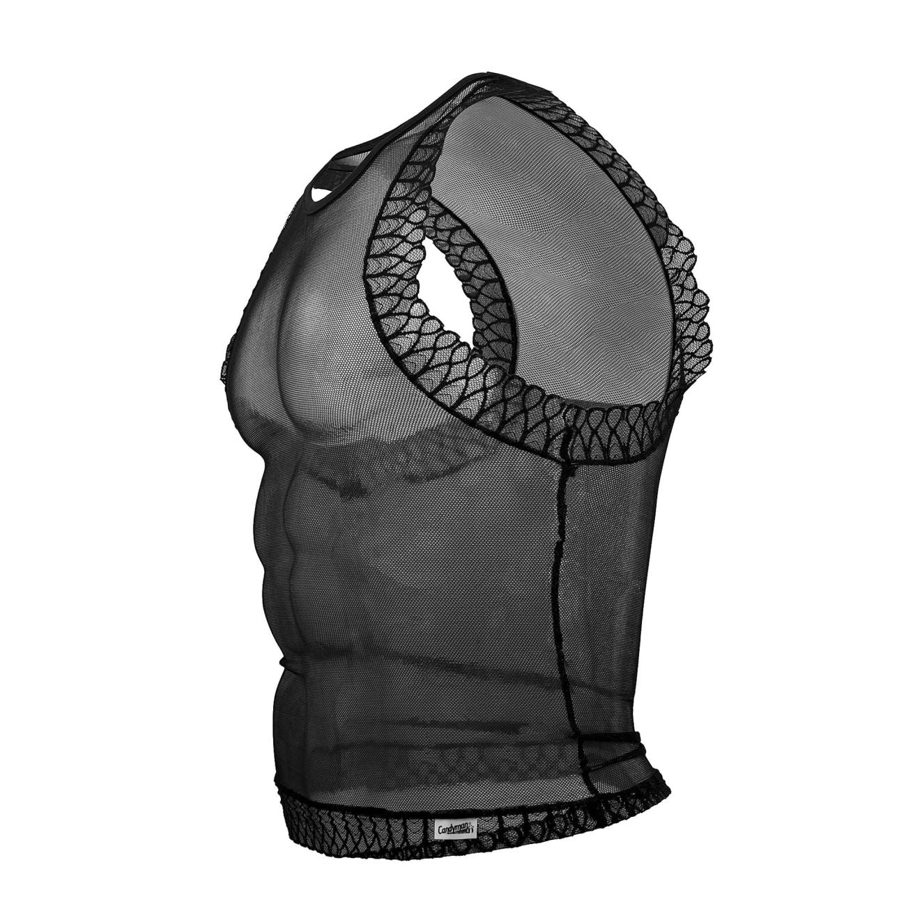 CandyMan 99758 Mesh Tank Top Black