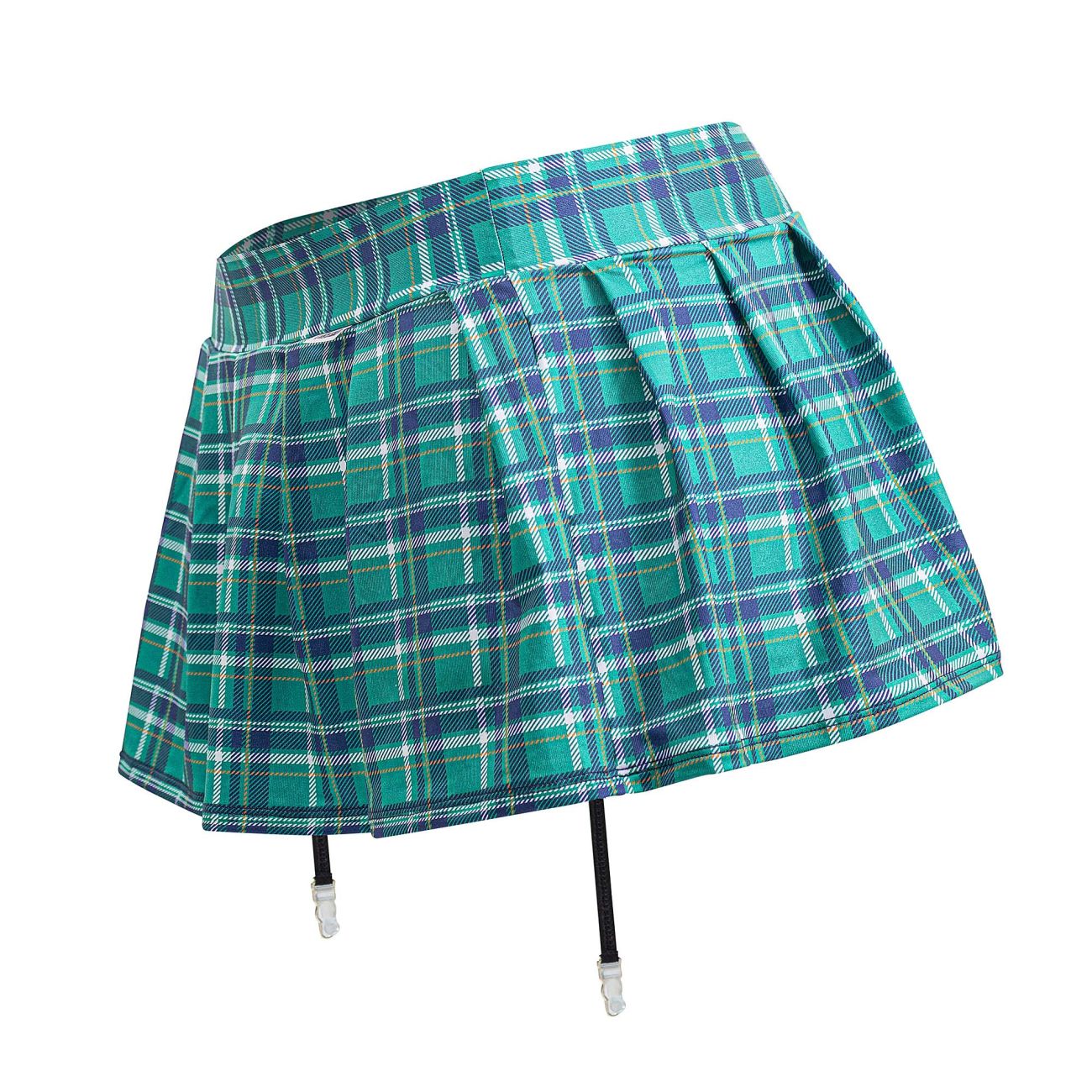 CandyMan 99799 Garter School Girl Skirt Outfit Green