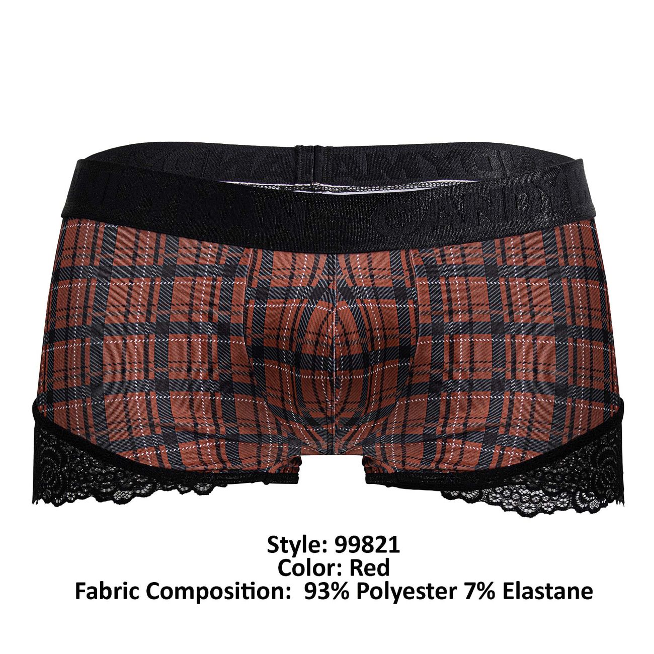 CandyMan 99821 Back to School Trunks Red Plaid