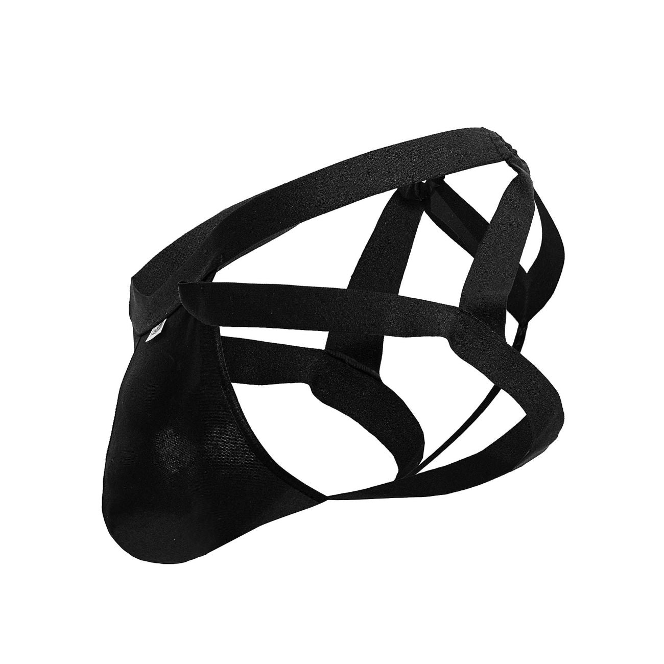 CandyMan 99840 Male Crisscross Jock Look Thong Black