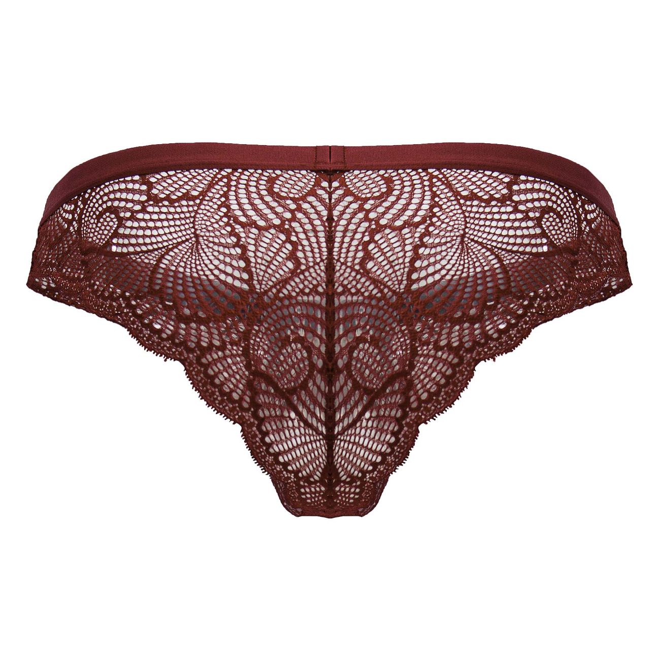 CandyMan 99868 Mens Sexy Lace Briefs Wine