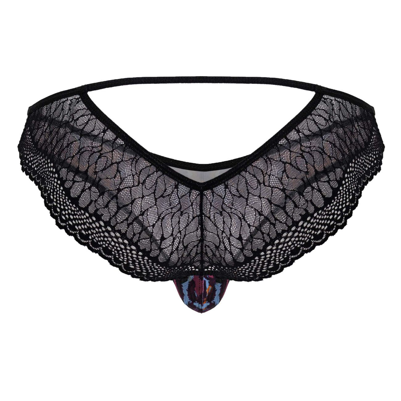 CandyMan 99876 Mens Daring Cut Out Leopard Briefs Animal Print