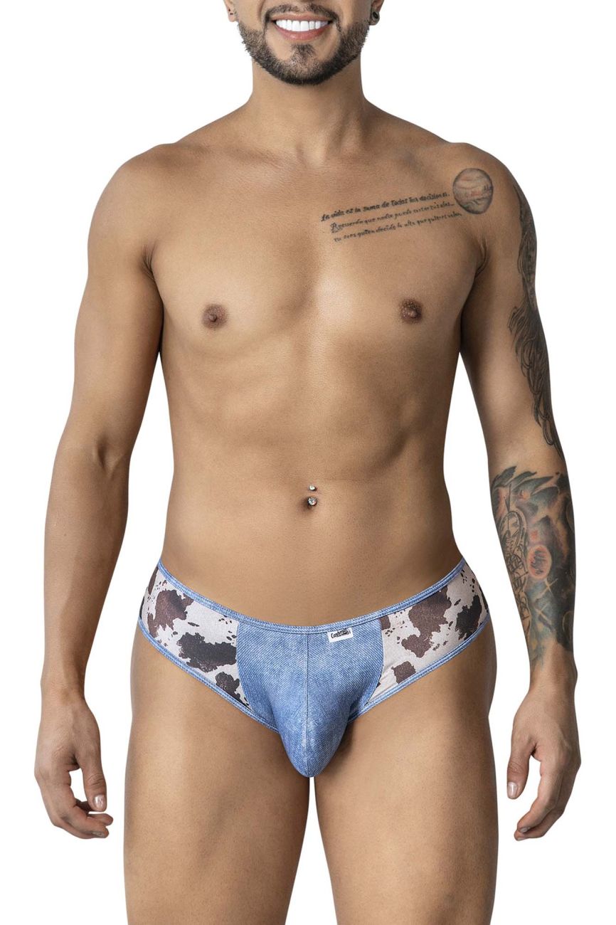 CandyMan 99900 Cowboy Mens Denim Animal Print Briefs