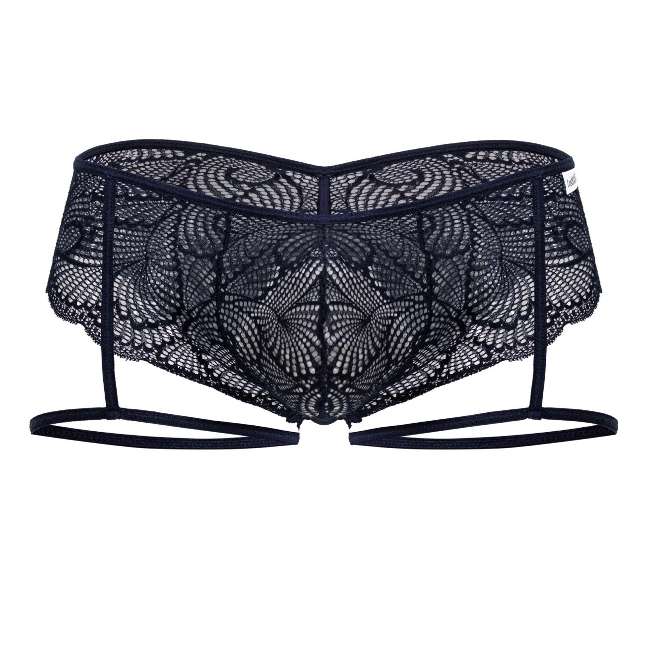 CandyMan 99905 Mens Sexy Garter Lace Briefs Navy