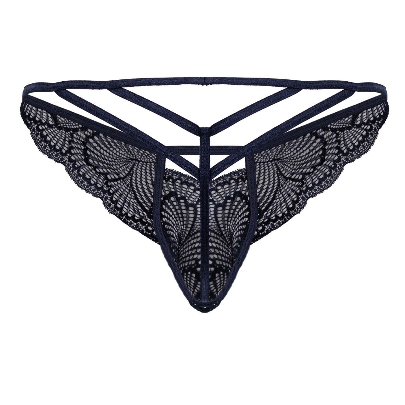 CandyMan 99910 Mens Sexy Lace Thongs Navy