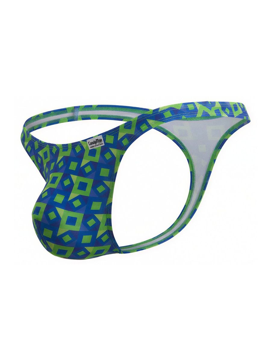 CandyMan 99924 Mens Colourful Modern Vibe Thongs Printed Navy