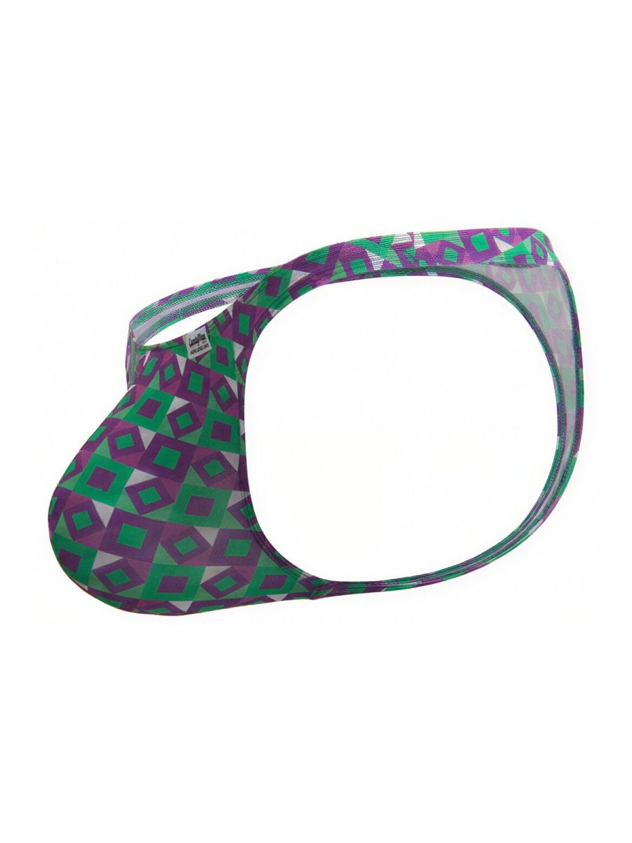 CandyMan 99924 Mens Colourful Modern Vibe Thongs Printed Purple