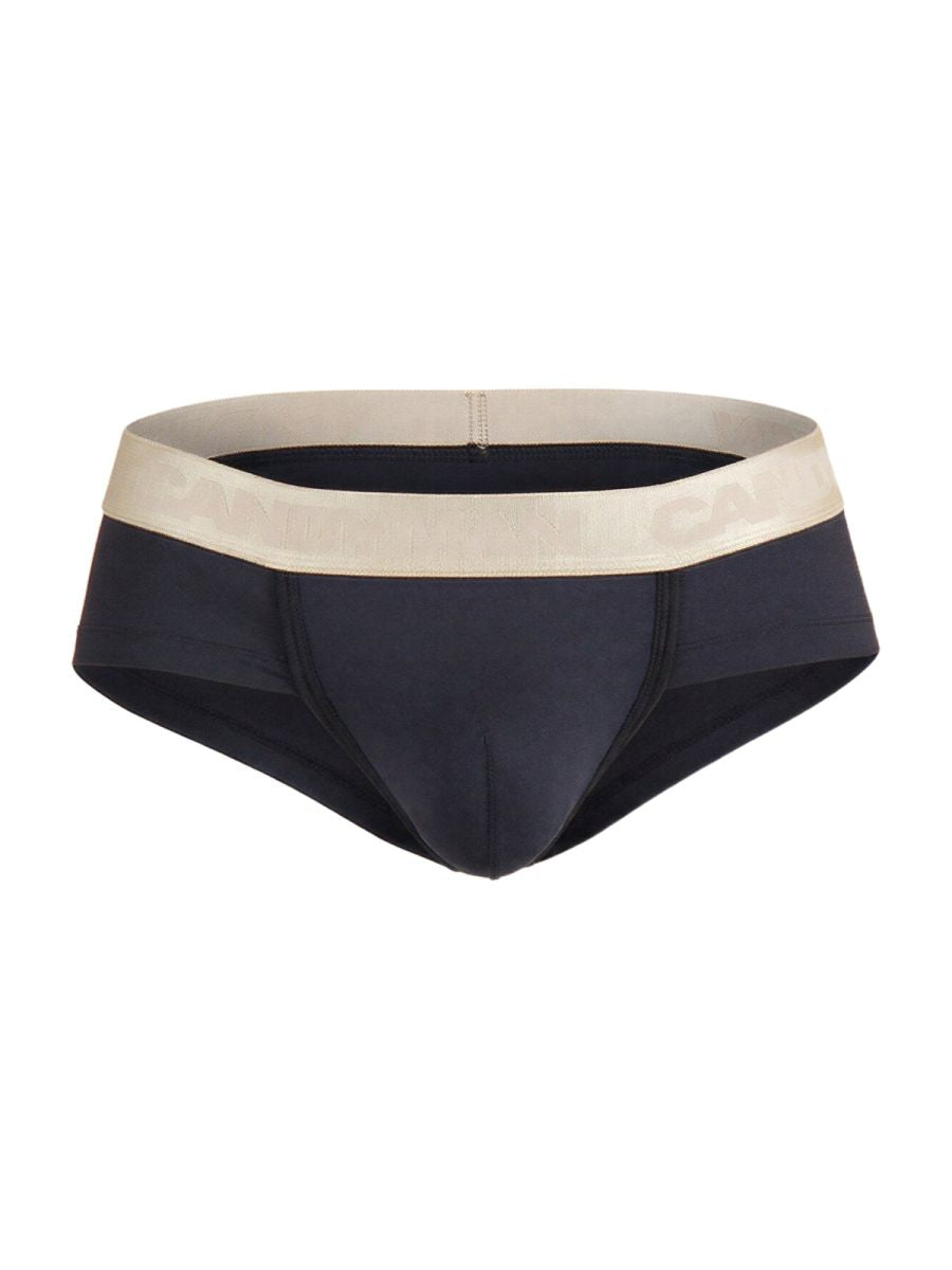 CandyMan 99932 Mens Supportive & Refined Briefs Black Gold