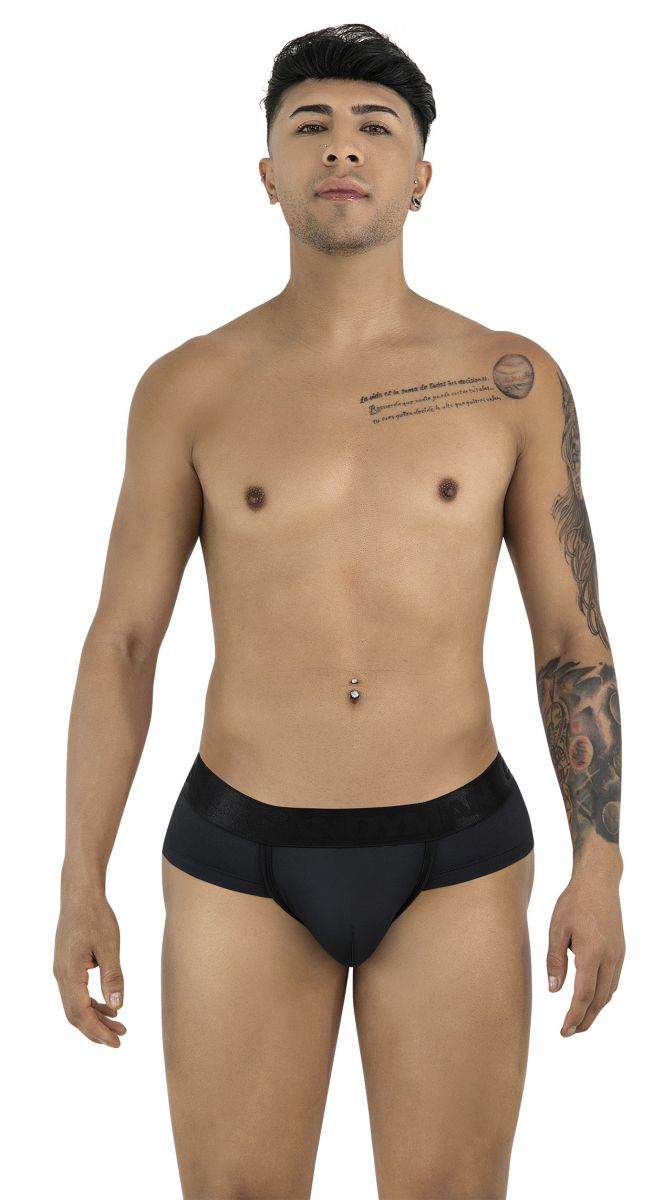 CandyMan 99932 Mens Supportive & Refined Briefs Black