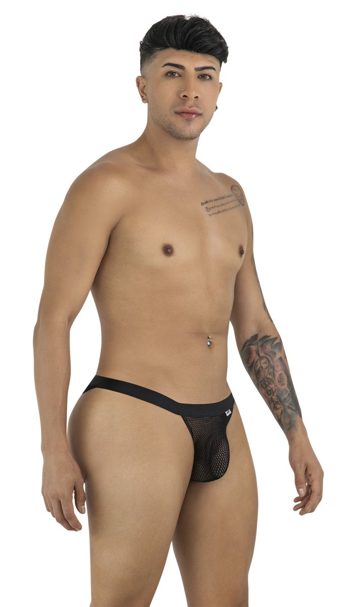 CandyMan 99933 Mens Sexy See-Through Mesh Bikini Black Mesh