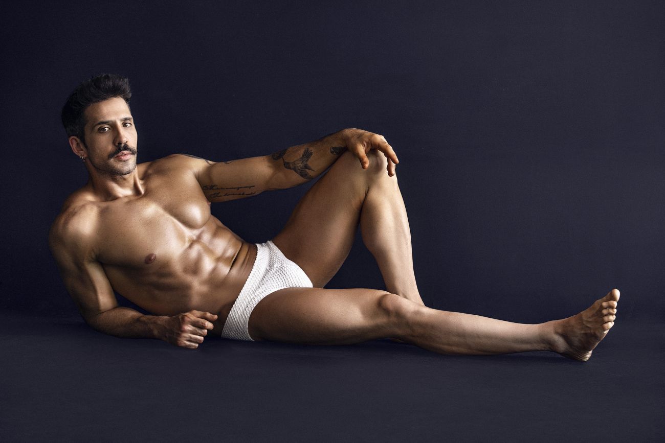 Clever 1743 Island Mens Swim Briefs White