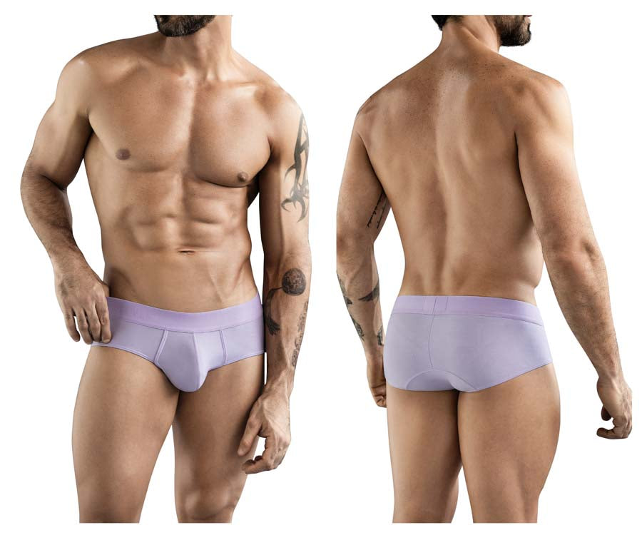 Clever 1776 Venecia Mens Comfortable Soft Briefs Lilac