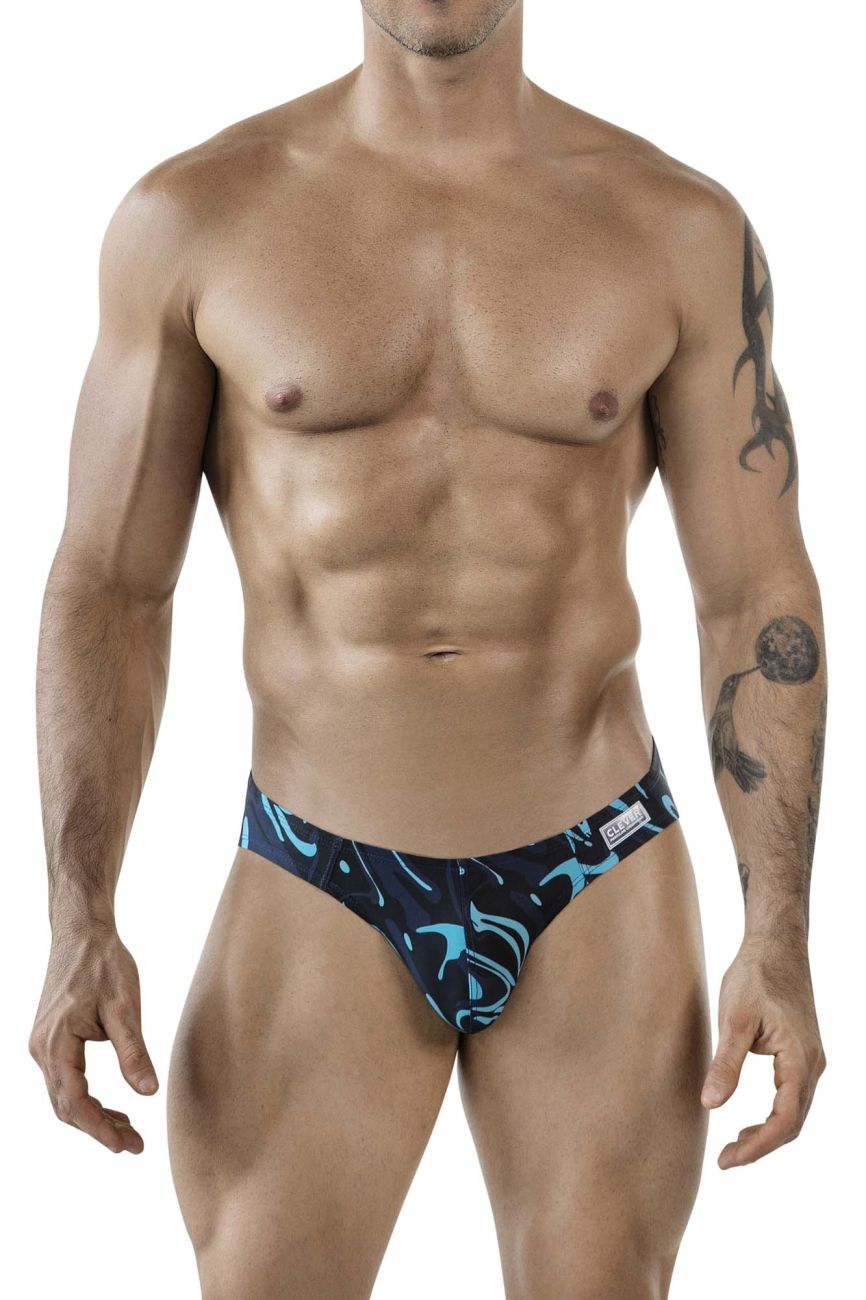 Clever 1861 Mens Grosh High Cut Bikini Brief Dark Blue