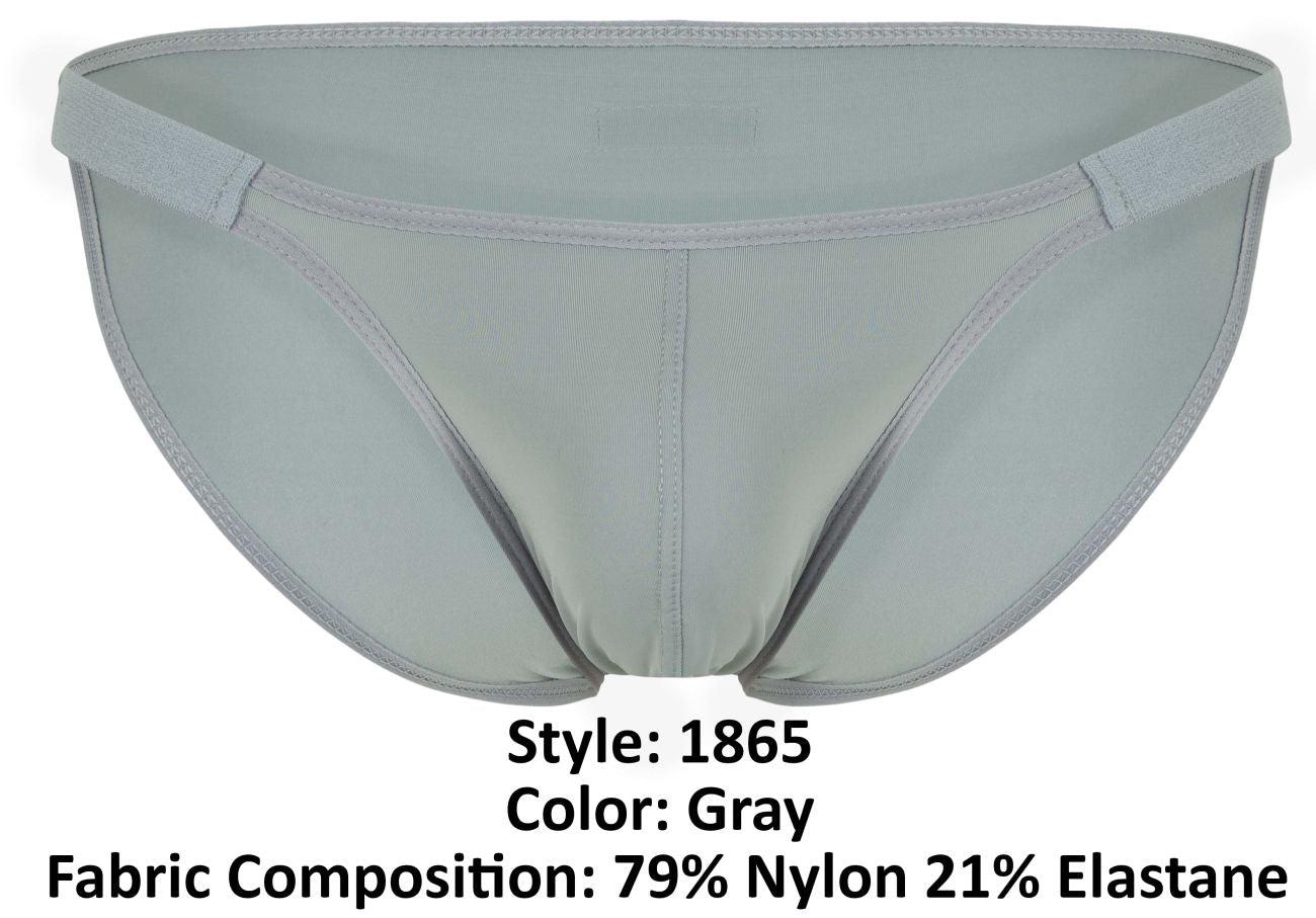 Clever 1865 Mens Oomph Minimal Bikini Brief Gray