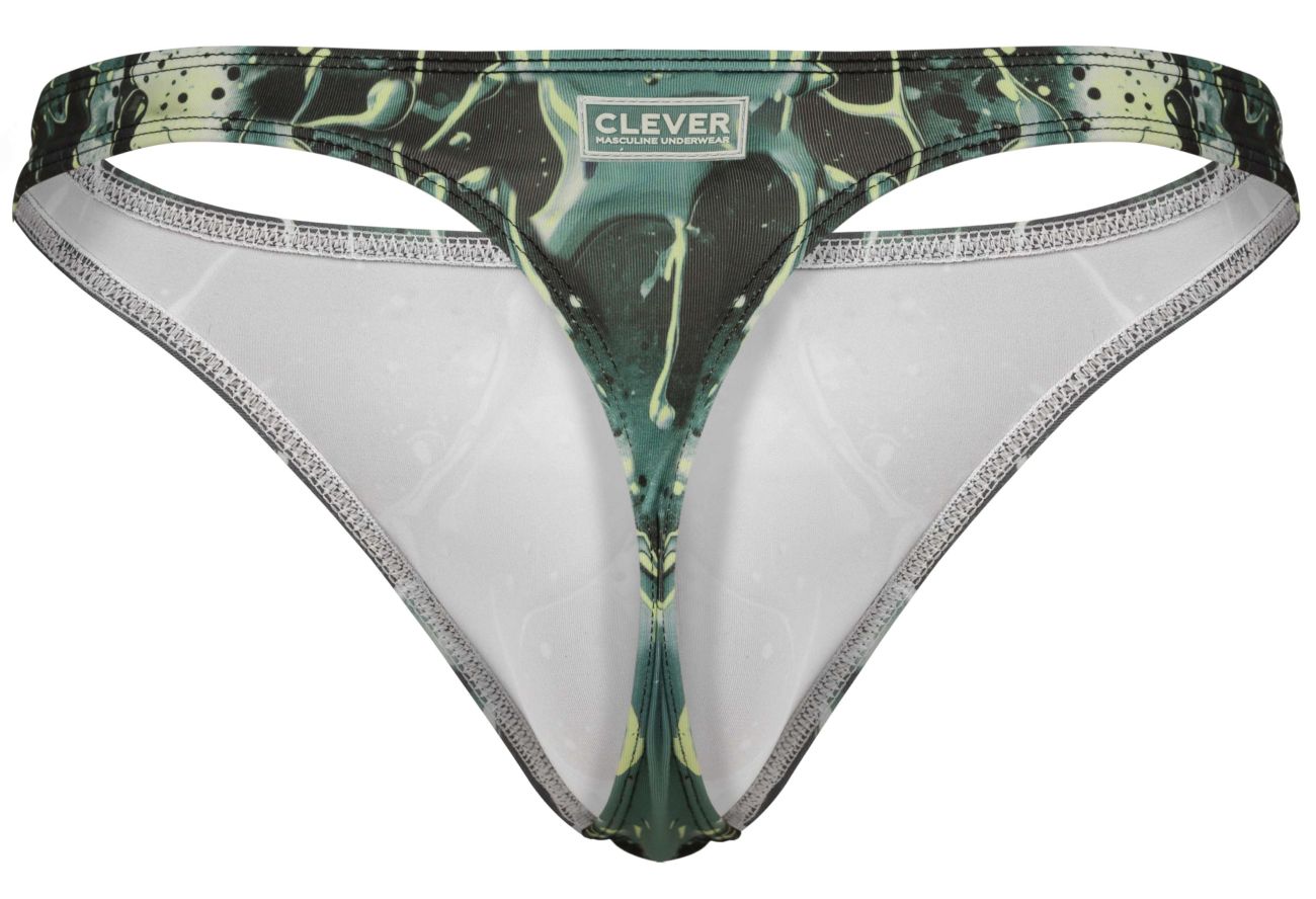 Clever 2020 Galia Mens Minimal Cover Thong Green