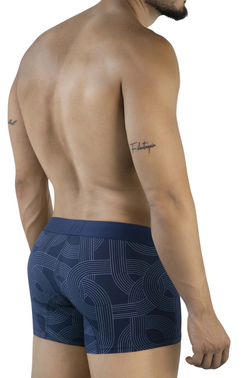 Clever 2054 Mens Modern Classic Trunks Dark Blue