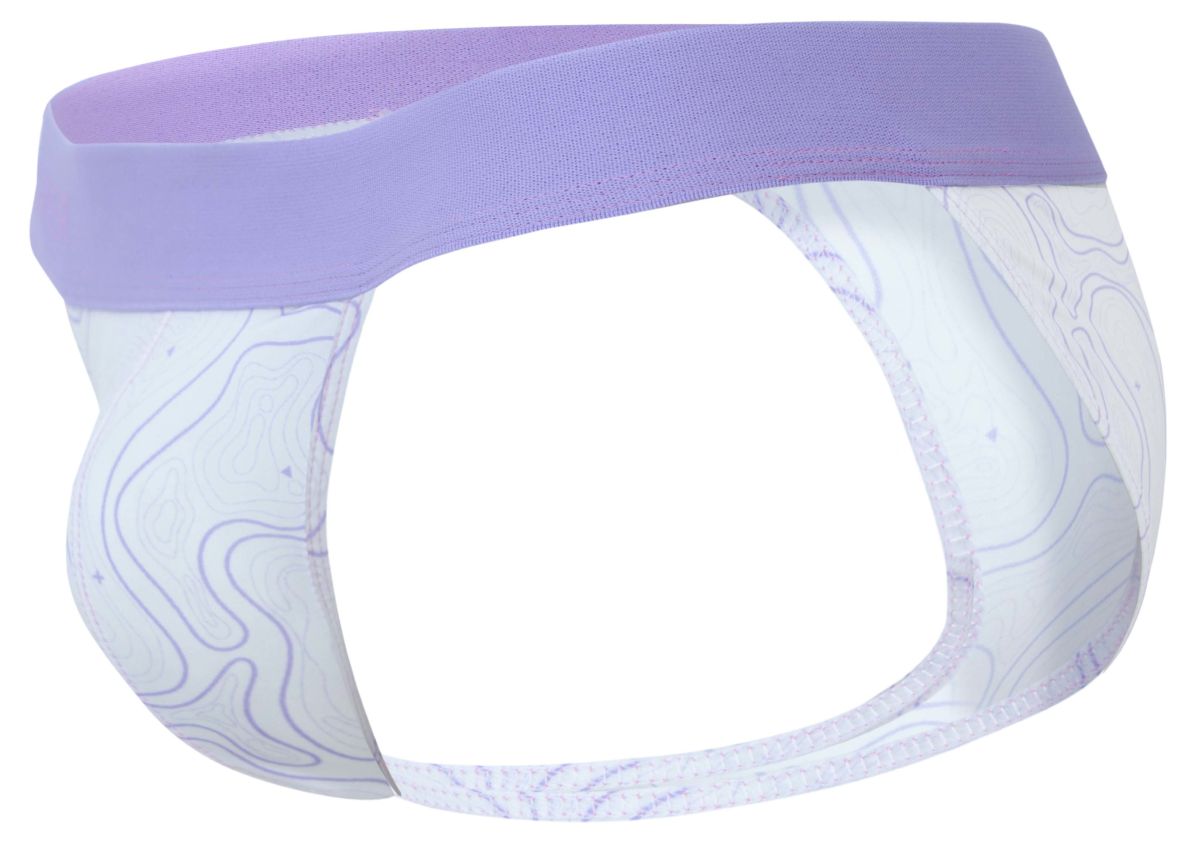 Clever 2057 Maze Mens Sporty Modern Bikini Brief Lilac