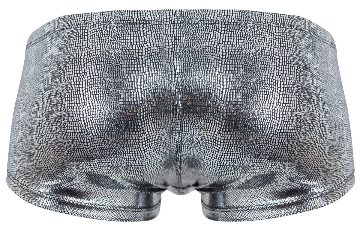 Clever 2058 Mens Sparkles Metallic Trunks Black Silver