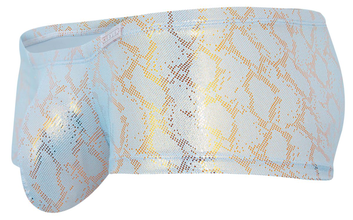 Clever 2061 Mens Diamond Metallic Trunks Blue