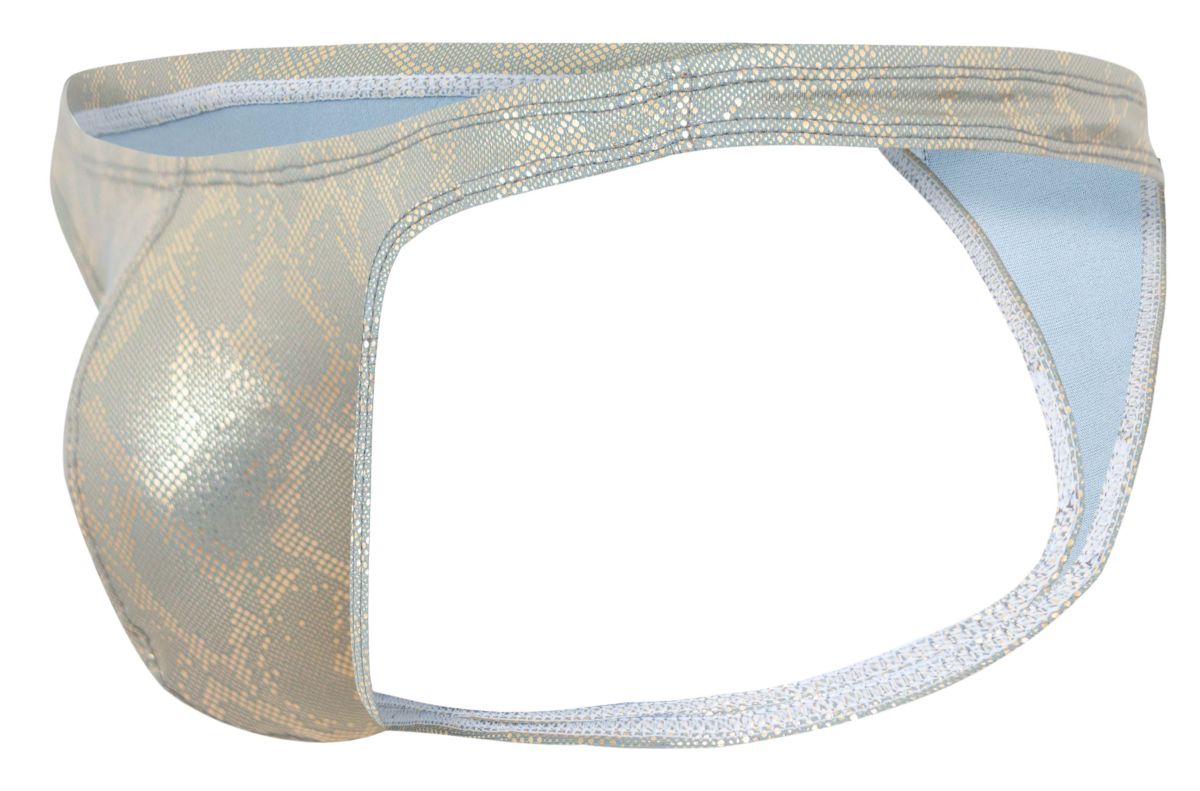 Clever 2063 Mens Diamond Sculpted Fit Thongs Gold