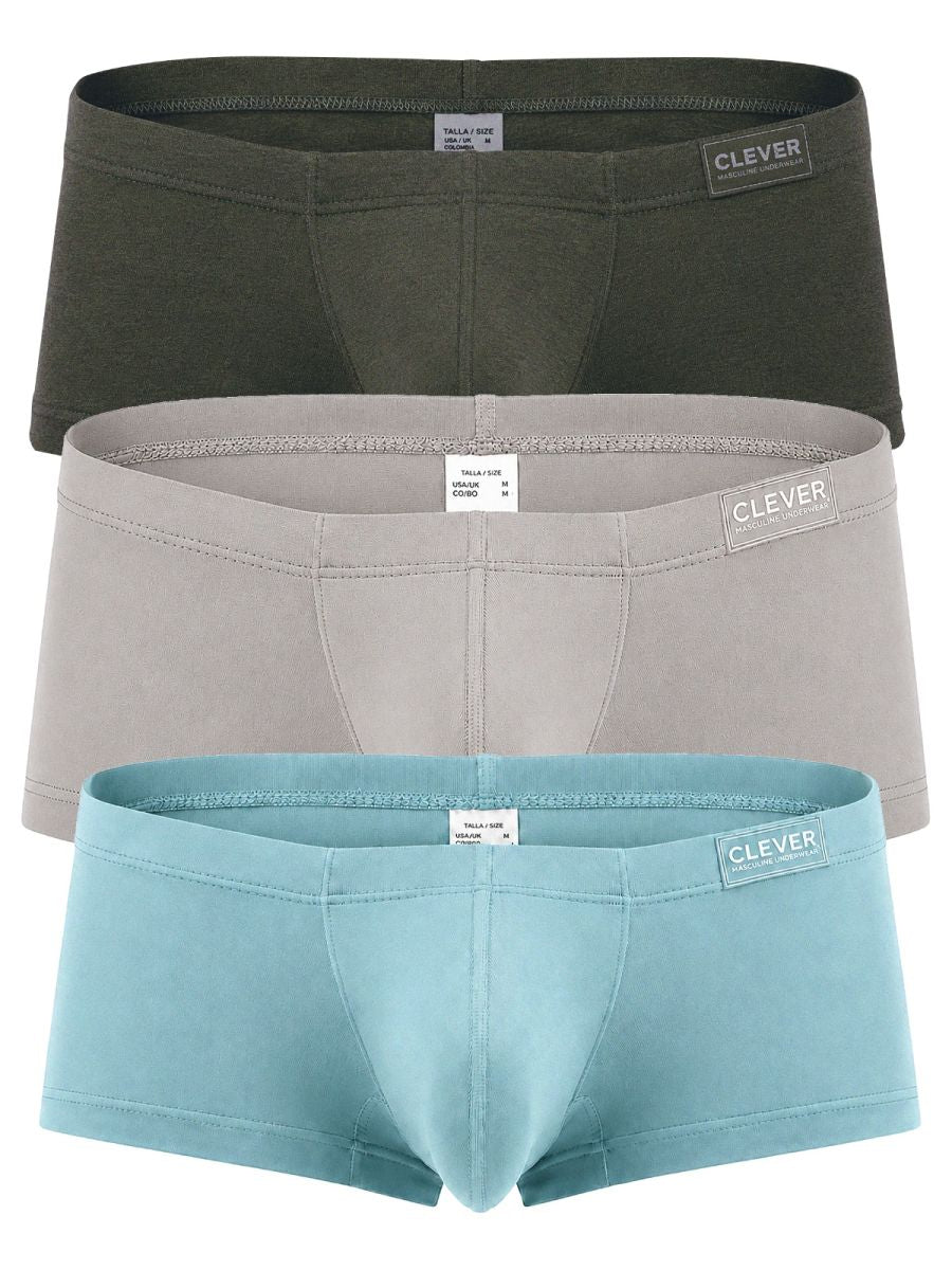 Clever 26226 3PK Mens Australian Latin Daily Essentials Trunks 3 Colours