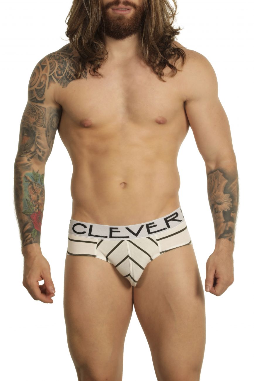 Clever 5199 Limited Edition Underwear Briefs Green Stripe