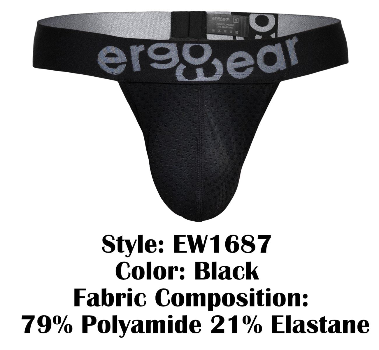 ErgoWear EW1687 MAX FLOW Mens Coverage Where It Counts G-String