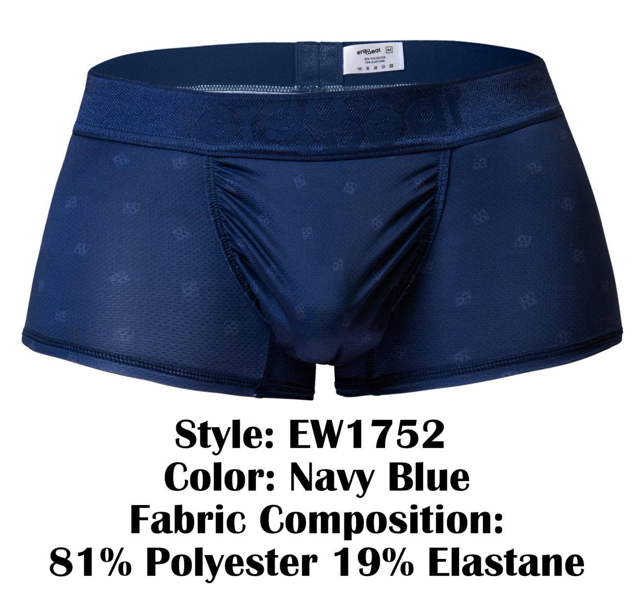 ErgoWear EW1752 FEEL SE Mens Sleek Trunks Navy Blue