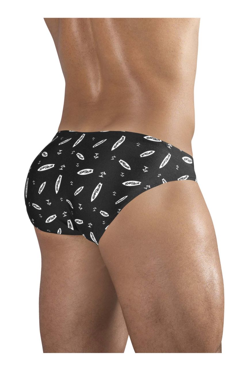 ErgoWear EW1763 FEEL SW Swim Briefs Black-White