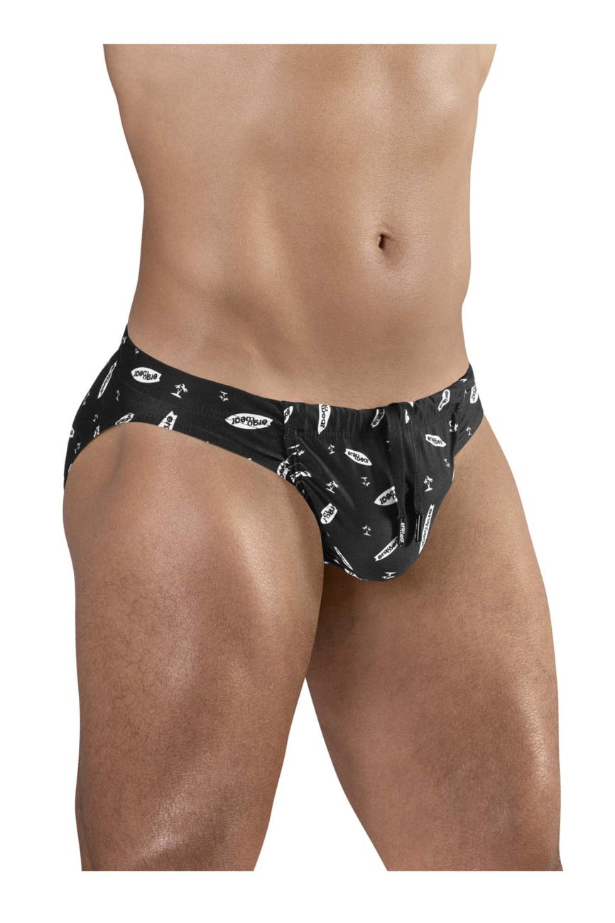 ErgoWear EW1763 FEEL SW Swim Briefs Black-White