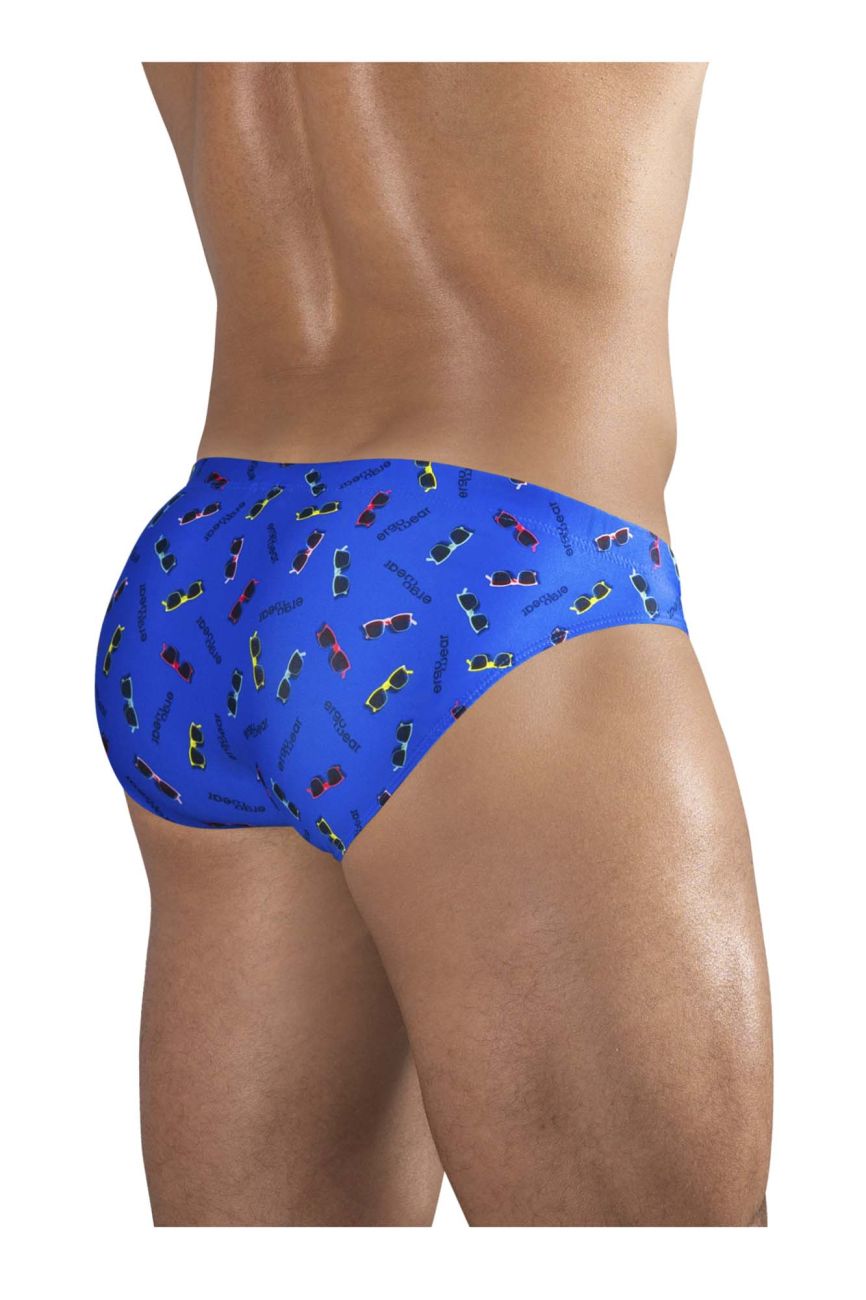 ErgoWear EW1767 X4D SW Swim Briefs Sunglasses Print Blue