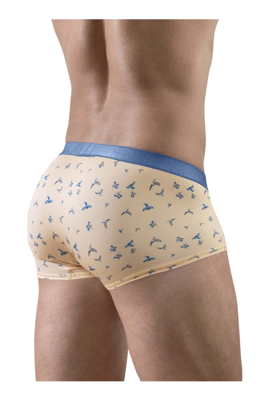 ErgoWear EW1774 SLK SE Male Comfortable Trunks Peach Birds
