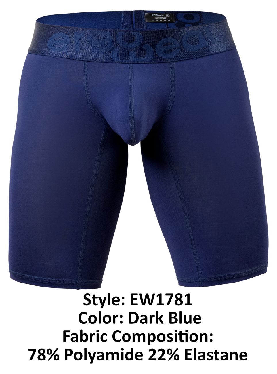 ErgoWear EW1781 MAX BOLD Male Athletic Shorts Dark Blue