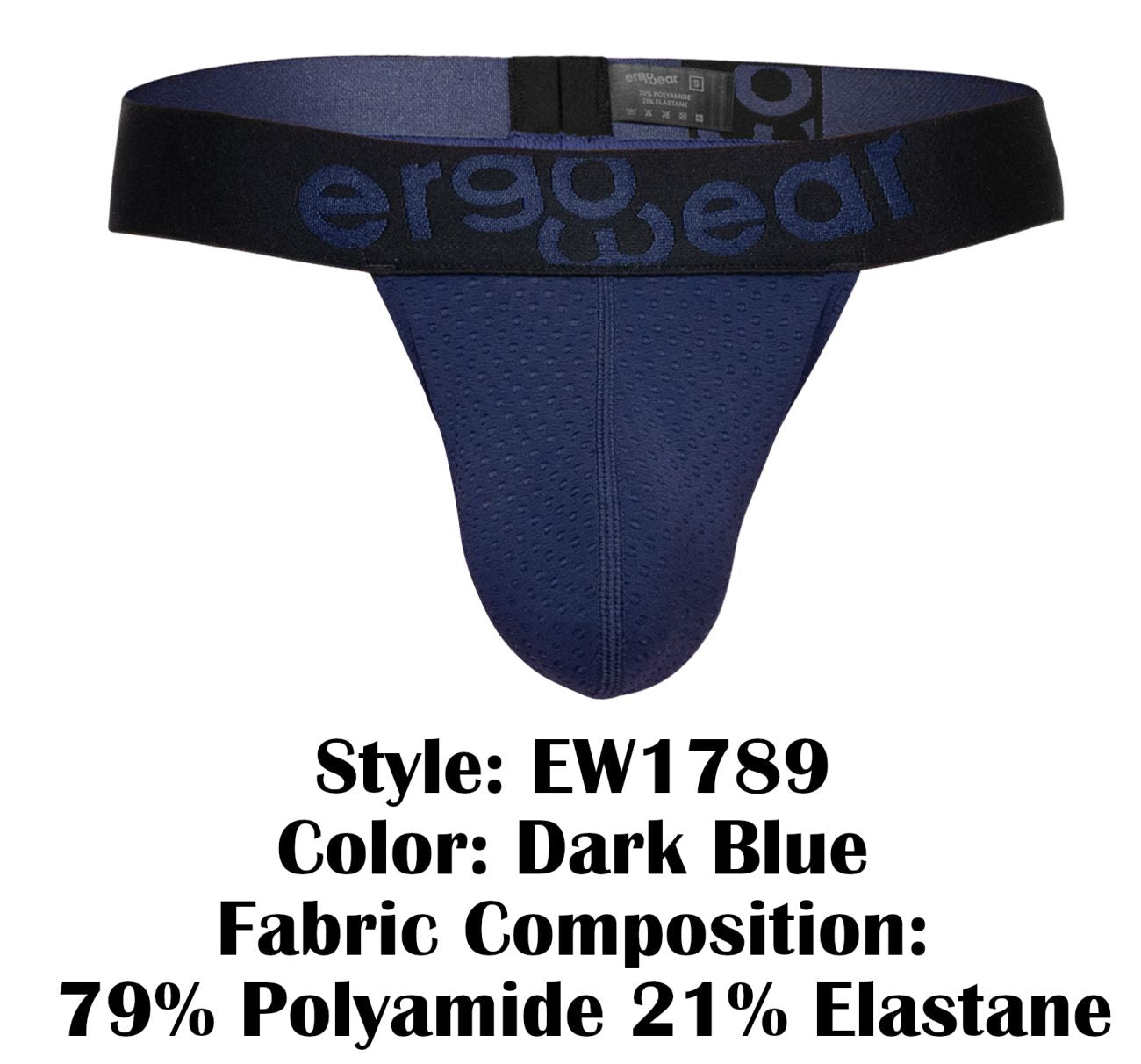 ErgoWear EW1789 MAX FLOW Mens Sleek G-String Dark Blue