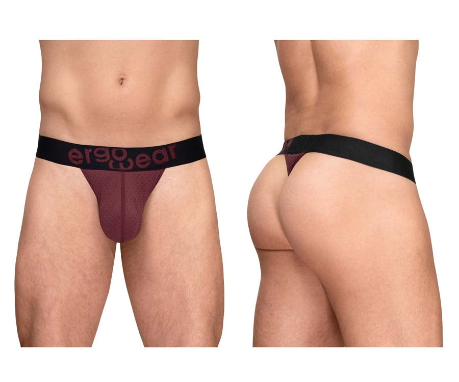 ErgoWear EW1793 MAX FLOW Mens Sleek G-String Burgundy