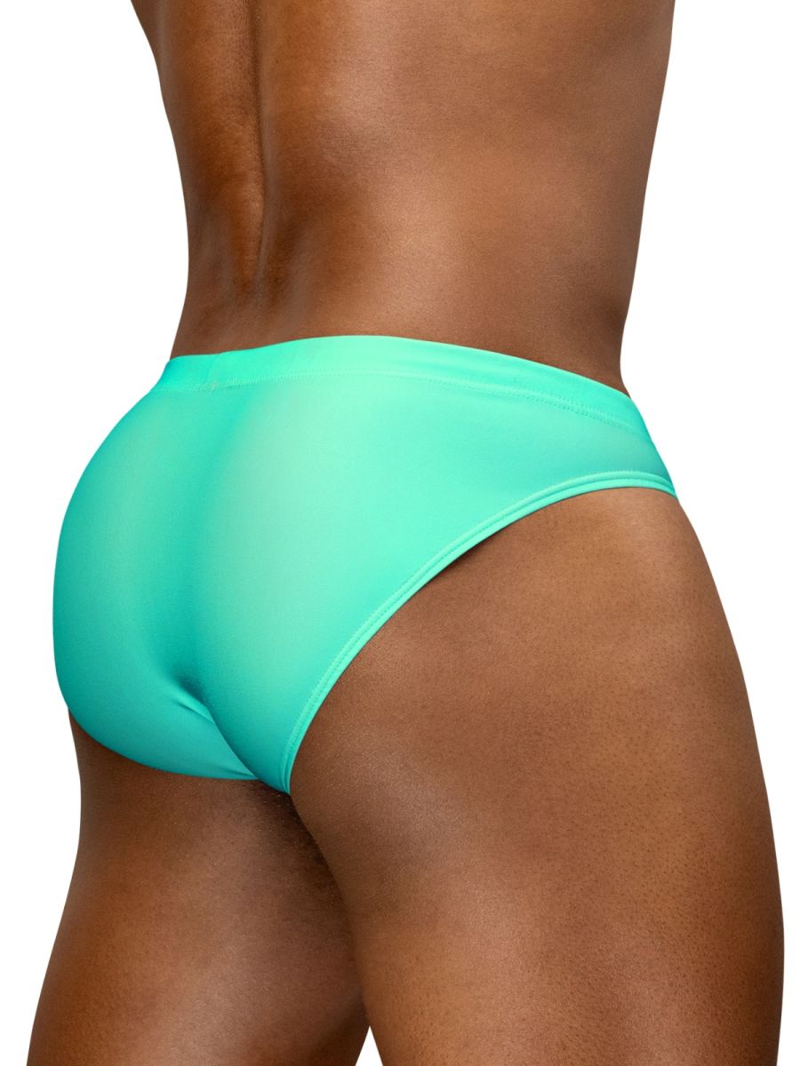 ErgoWear EW1837 Electric Mint 4-Way Male Stretch Swim Bikini Aqua