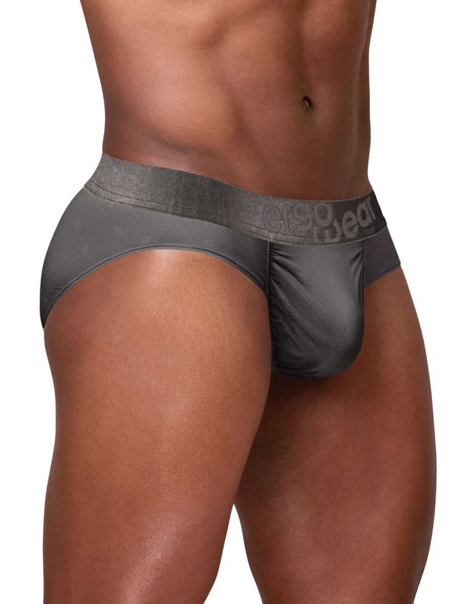ErgoWear EW1842 FEEL SE Comfort & Athletic Support Briefs Dark Gray Plus Sizes
