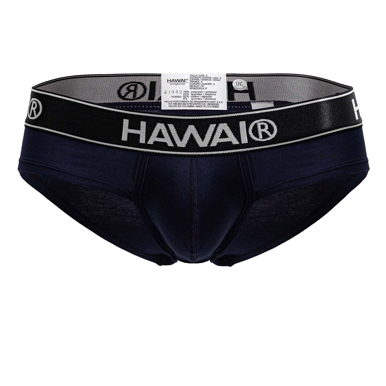 HAWAIR 41962 Cotton Blend Male Comfortable Briefs Dark Blue