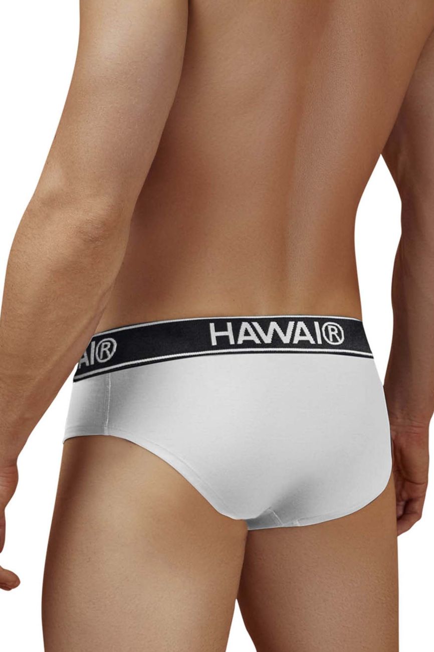 HAWAIR 41962 Cotton Blend Male Comfortable Briefs White